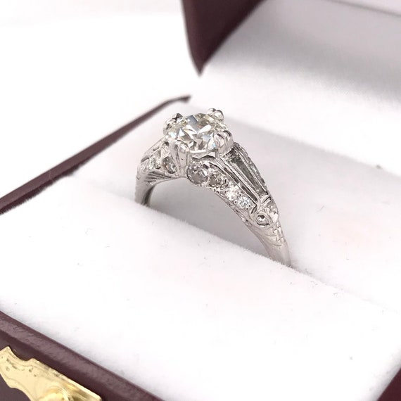 1.01 Carat Mid Century Diamond Ring - image 9