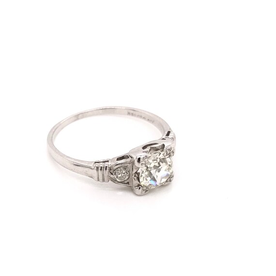 Art Deco 0.75 Carat Diamond Solitaire Style Ring - image 6