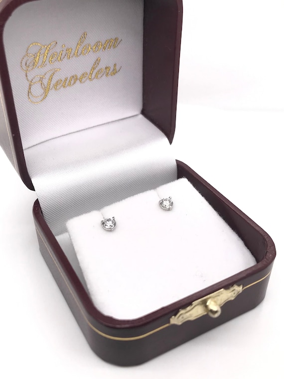 3/8 Carat DTW Diamond Stud Earrings - image 2