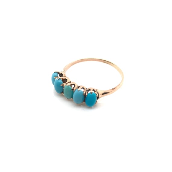 Antique Victorian Turquoise Ring - image 3