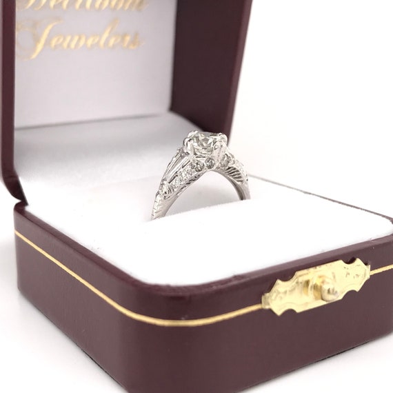 1.01 Carat Mid Century Diamond Ring - image 10