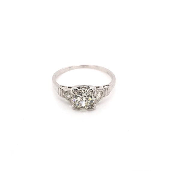 Art Deco 0.75 Carat Diamond Solitaire Style Ring - image 5