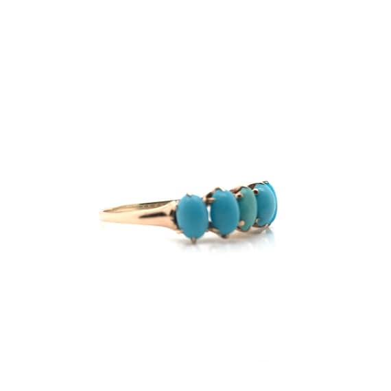 Antique Victorian Turquoise Ring - image 7