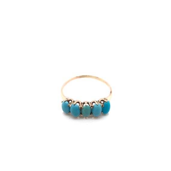 Antique Victorian Turquoise Ring - image 5