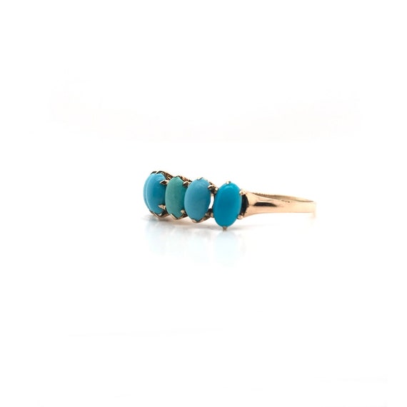 Antique Victorian Turquoise Ring - image 6