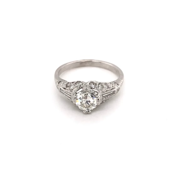 1.01 Carat Mid Century Diamond Ring - image 3