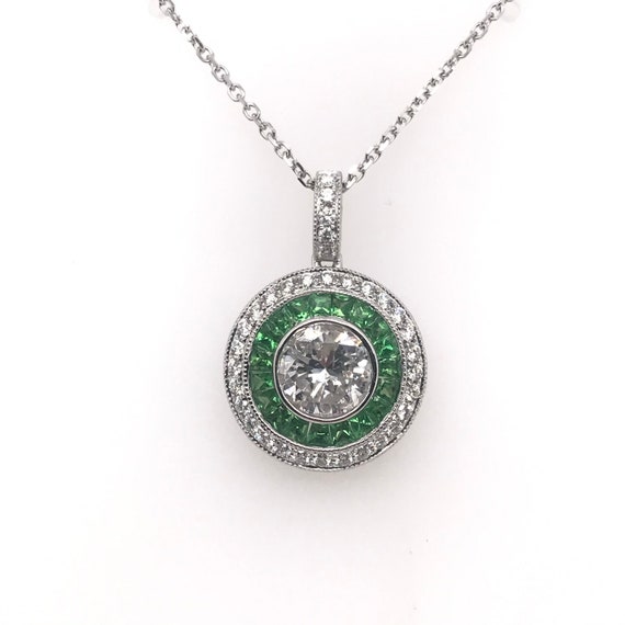 Vintage Inspired  Diamond Necklace - image 1