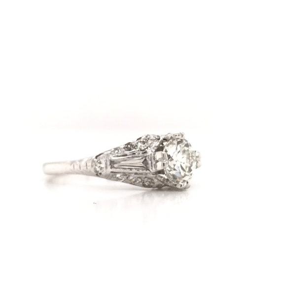 1.01 Carat Mid Century Diamond Ring - image 8