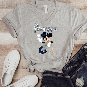 Baseball Mickey Yankees Digital Download PNG Design, tifoso di baseball, New York Fan