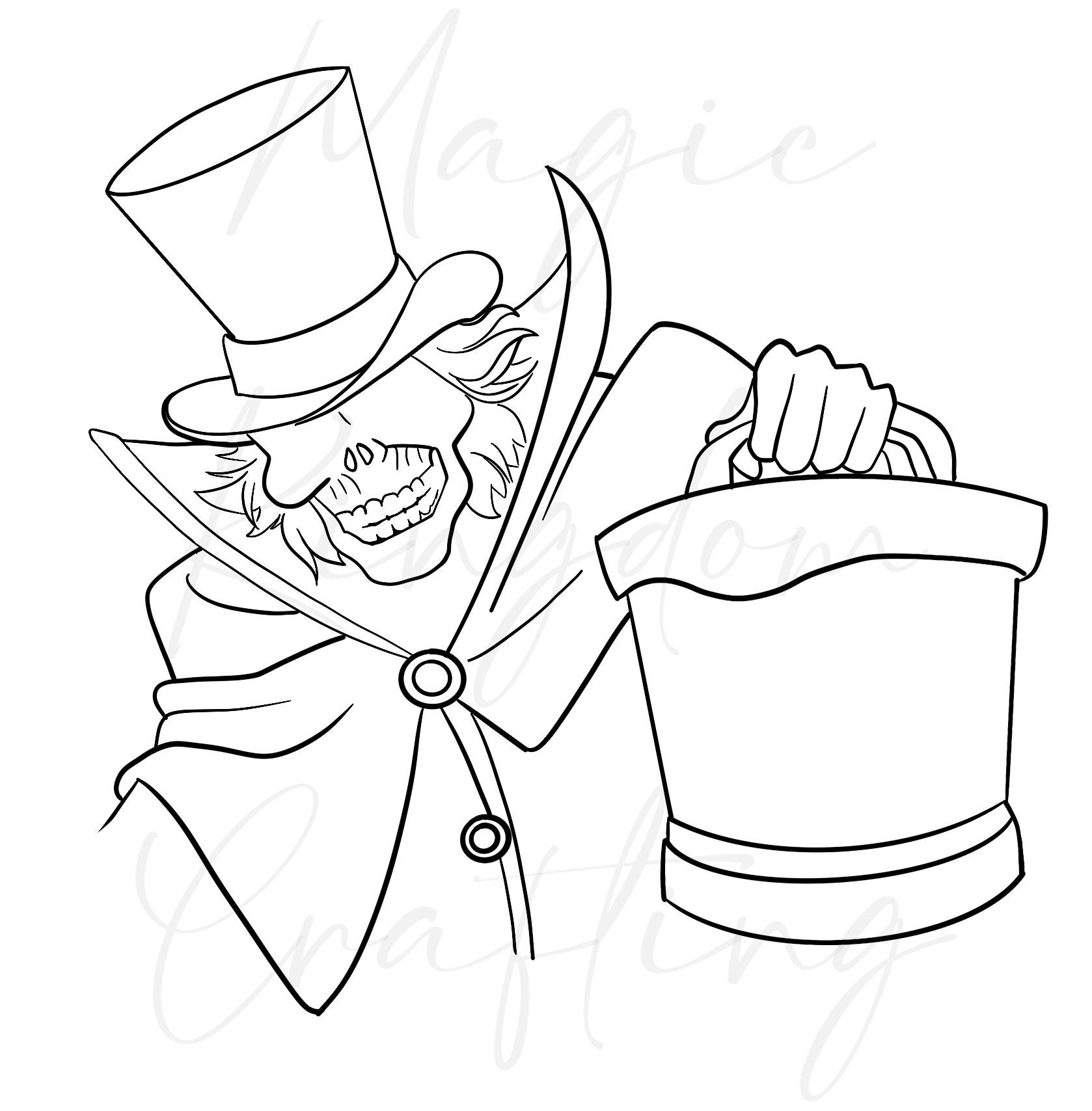 Hatbox Ghost Art, Line Art, Hat Box, Line Design, Haunted Mansion