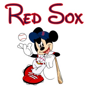 Béisbol Mickey Red Sox Descarga digital Diseño PNG, Boston