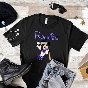 Baseball Mickey Rockies Digital Download PNG Design, Colorado