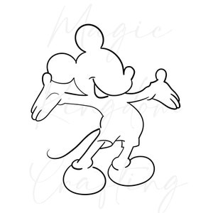 Mickey Line Art, Line Art, Mickey, Princess Line Art, Line design, Mouse design, PNG