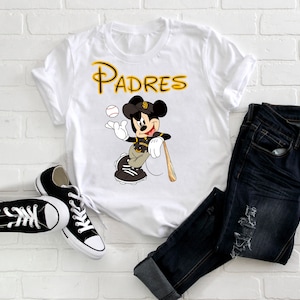 Baseball Mickey Padres Digital Download PNG Design, San Diego, San Diego fan, Padres shirt