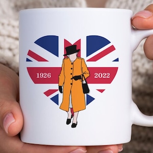 Hommage à la Reine Elizabeth PNG dossiers de sublimation solide et en détresse Union Jack Heart Rétro vintage Sa Majesté Royale Anglais Reine PNG