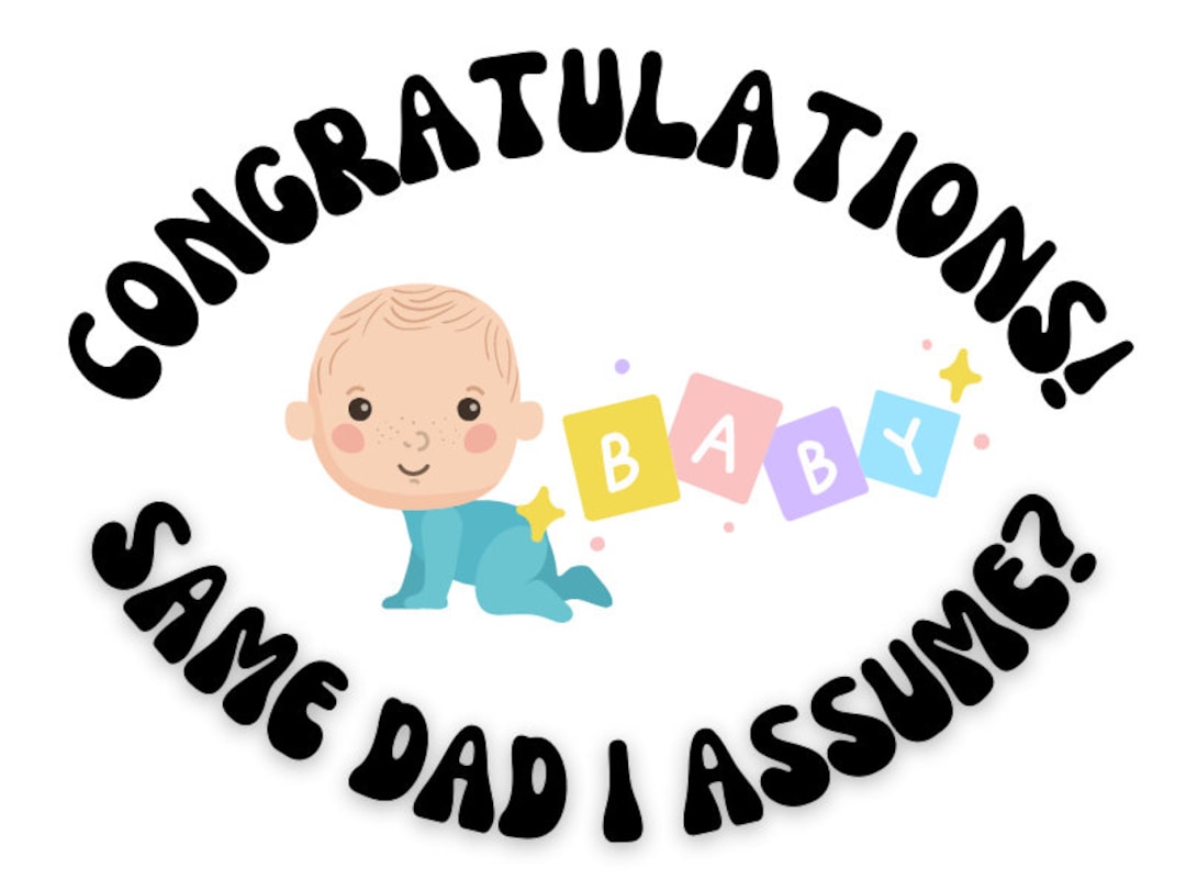 Same Father Congratulations Same Dad - Etsy