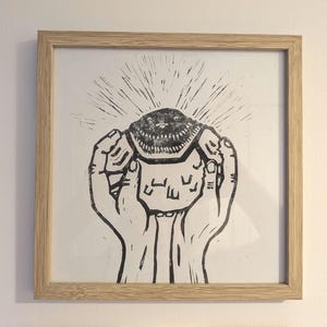 Appreciate the Pigeon - Pigeon Lino-print Art