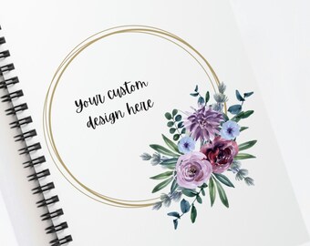 Personalized flower journal for women