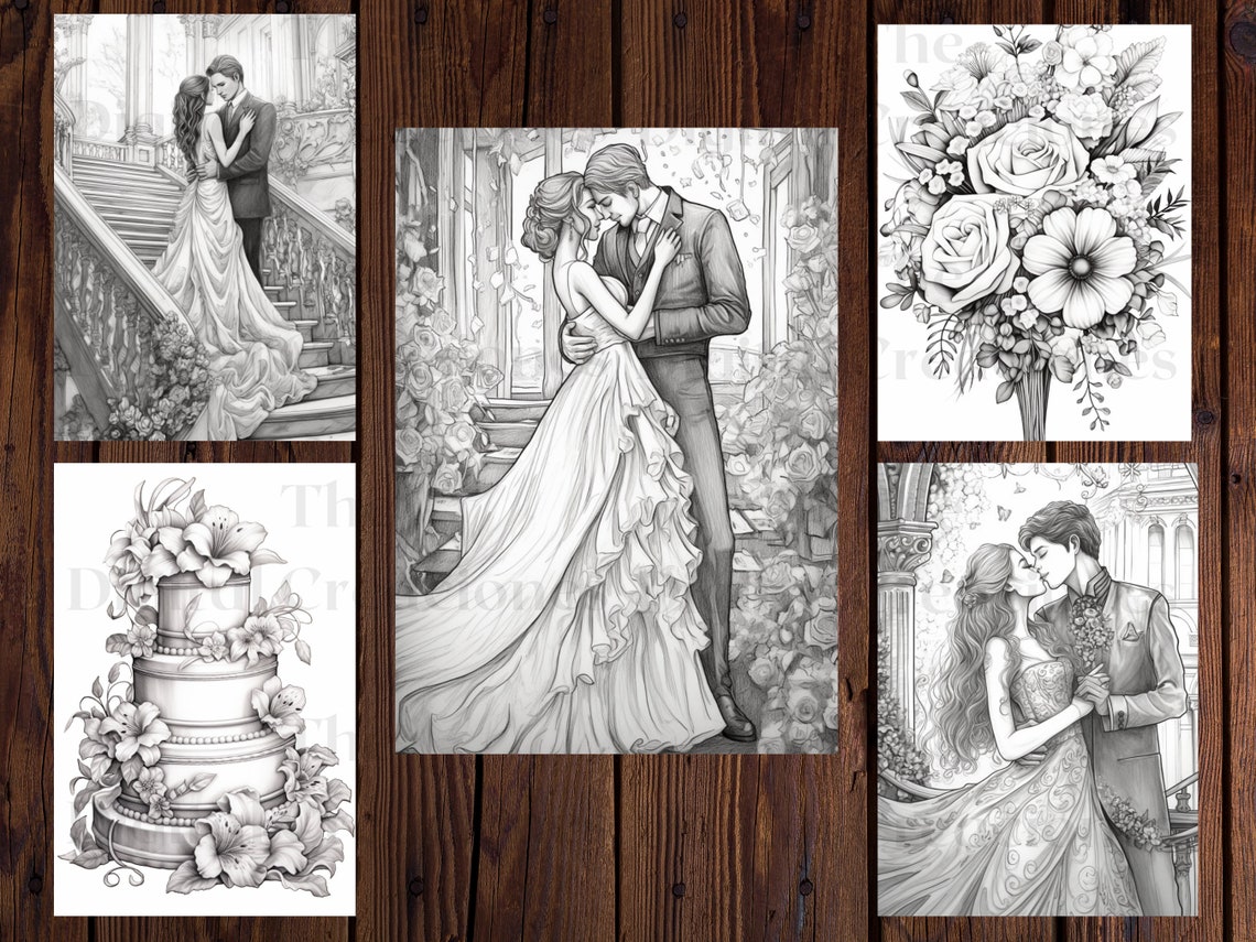 Adult Coloring Pages Wedding