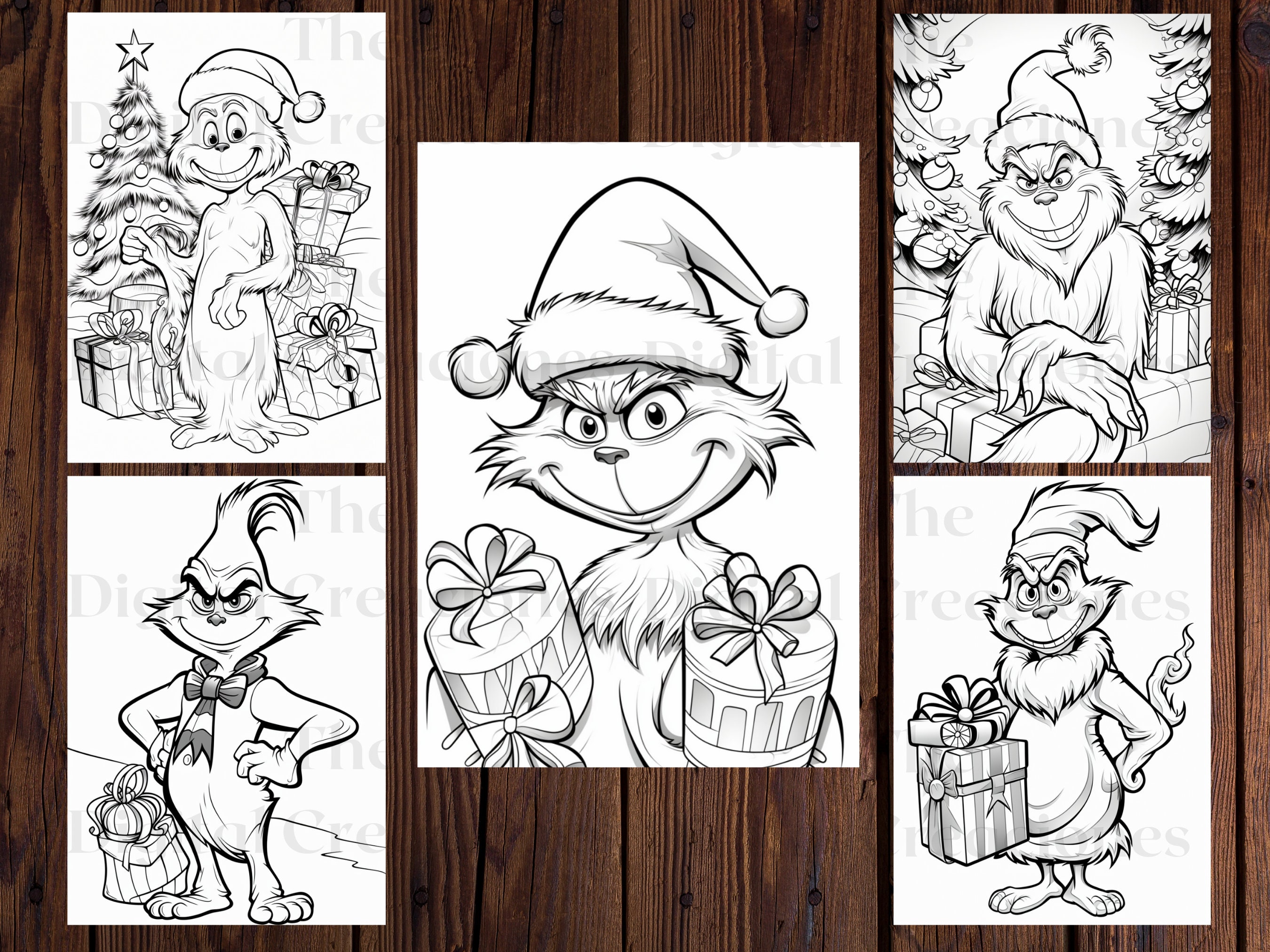 The Grinch Coloring Bookprintable Adults and Kids Coloring Pages25