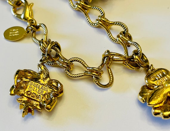 Nolan Miller Bracelet Gold tone Bracelet with Fou… - image 9