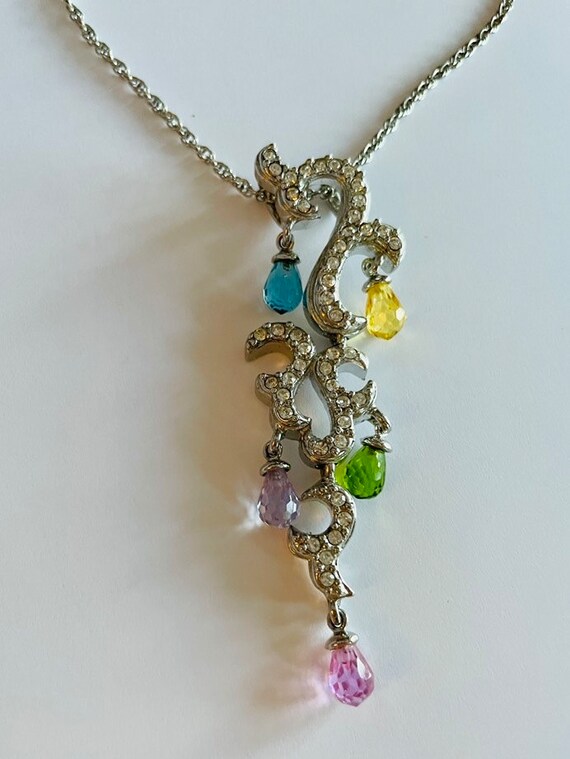 Unique and Lovely Articulated Necklace with Multi… - image 6