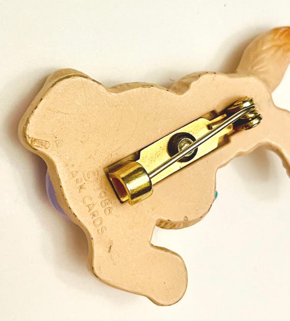 Vintage Hallmark Easter Bunny Pin: 1986 Rabbit Br… - image 3