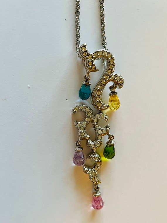 Unique and Lovely Articulated Necklace with Multi… - image 2
