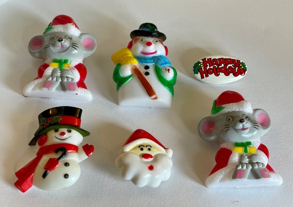 Vintage Christmas Brooches Christmas Mouse brooch… - image 2
