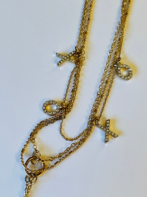 Rare and Unique Vintage XOXO Necklace - Love Neck… - image 1