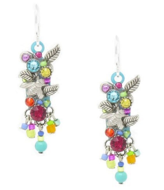 Beautiful colorful Earrings Dangle Earrings with f