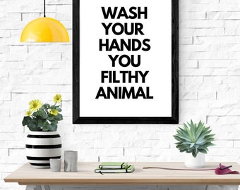 Printable Wall Art Prints,Printable Art,Printable Quote,Instant Download,Motivational Print,Motivation Wall Decor,Wash your hands