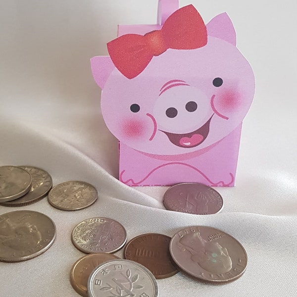 Piggy Bank, Paper Toy, Kids' crafts