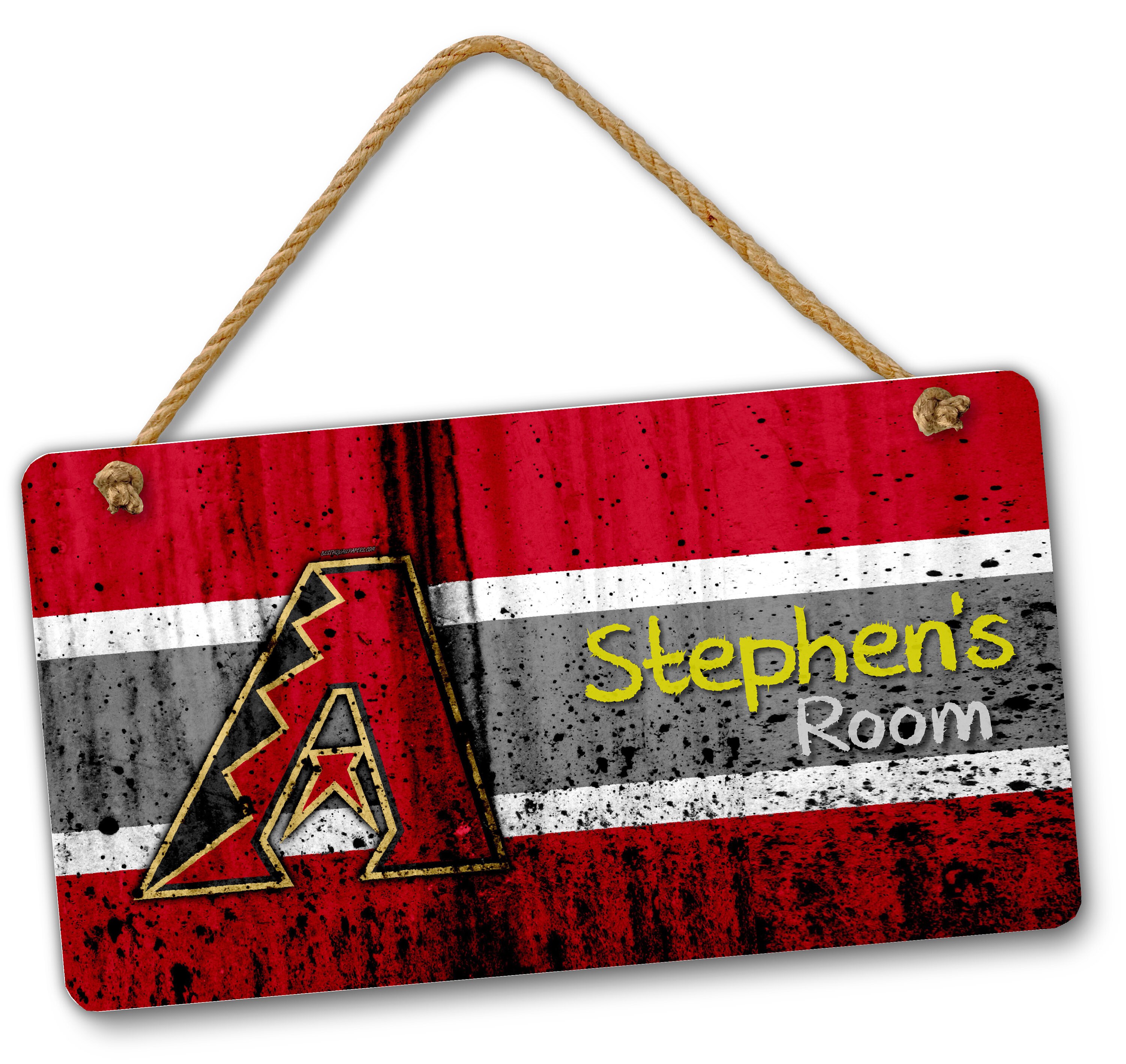 Personalized Name Arizona Diamondbacks Bedroom Door and Wall Sign ...