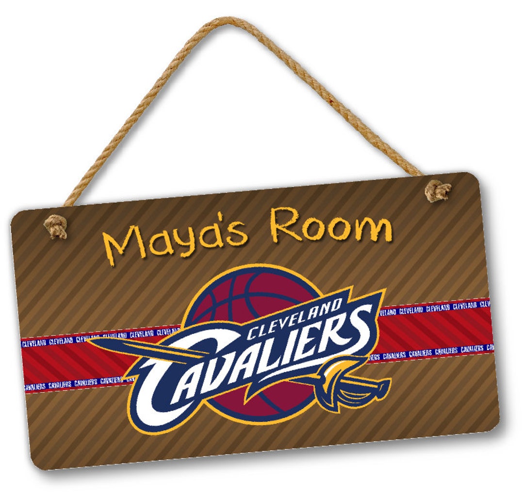 Personalized Name NBA Basketball Cleveland Cavaliers Cavs Bedroom Door