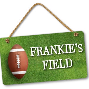 Football Theme Personalized Name Bedroom Door and Wall Sign, Custom Room Sign, Room Decor, Sport