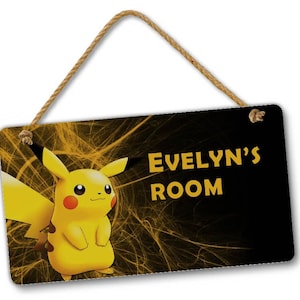 Kids Personalized Name Bedroom Door and Wall Hanging Sign, Custom Room Sign, Room Decor