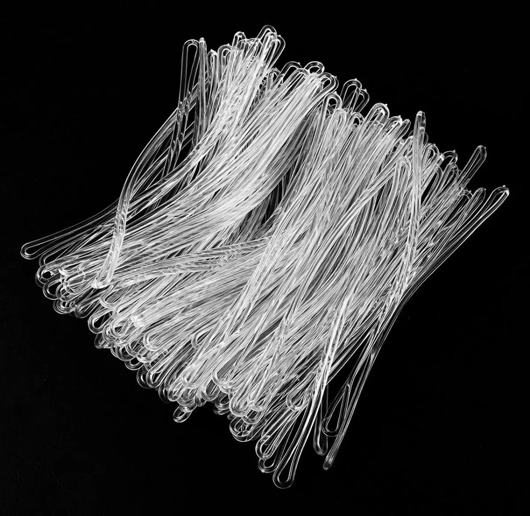 100 Pieces 6 Inch Clear Plastic Travel Luggage Tag Loops Straps Etsy