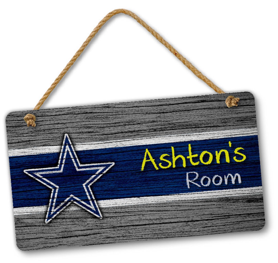 Personalized Name NFL Football Dallas Cowboys Bedroom Door and Wall ...