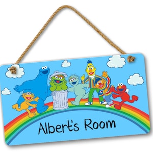 Kids Personalized Name Toddler Bedroom Door and Wall Hanging Sign, Custom Room Sign, Room Decor