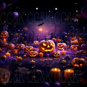 Halloween Pumpkin Tumbler Wrap PNG and SVG Digital Download