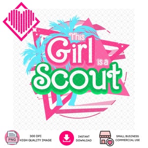 PNG | Girl Scouts Digital Art for Instant Download | Barbie Theme