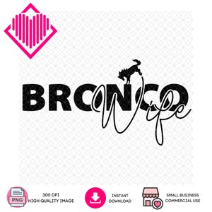 PNG | Bronco Digital Art for Instant Download | Bronco Wife