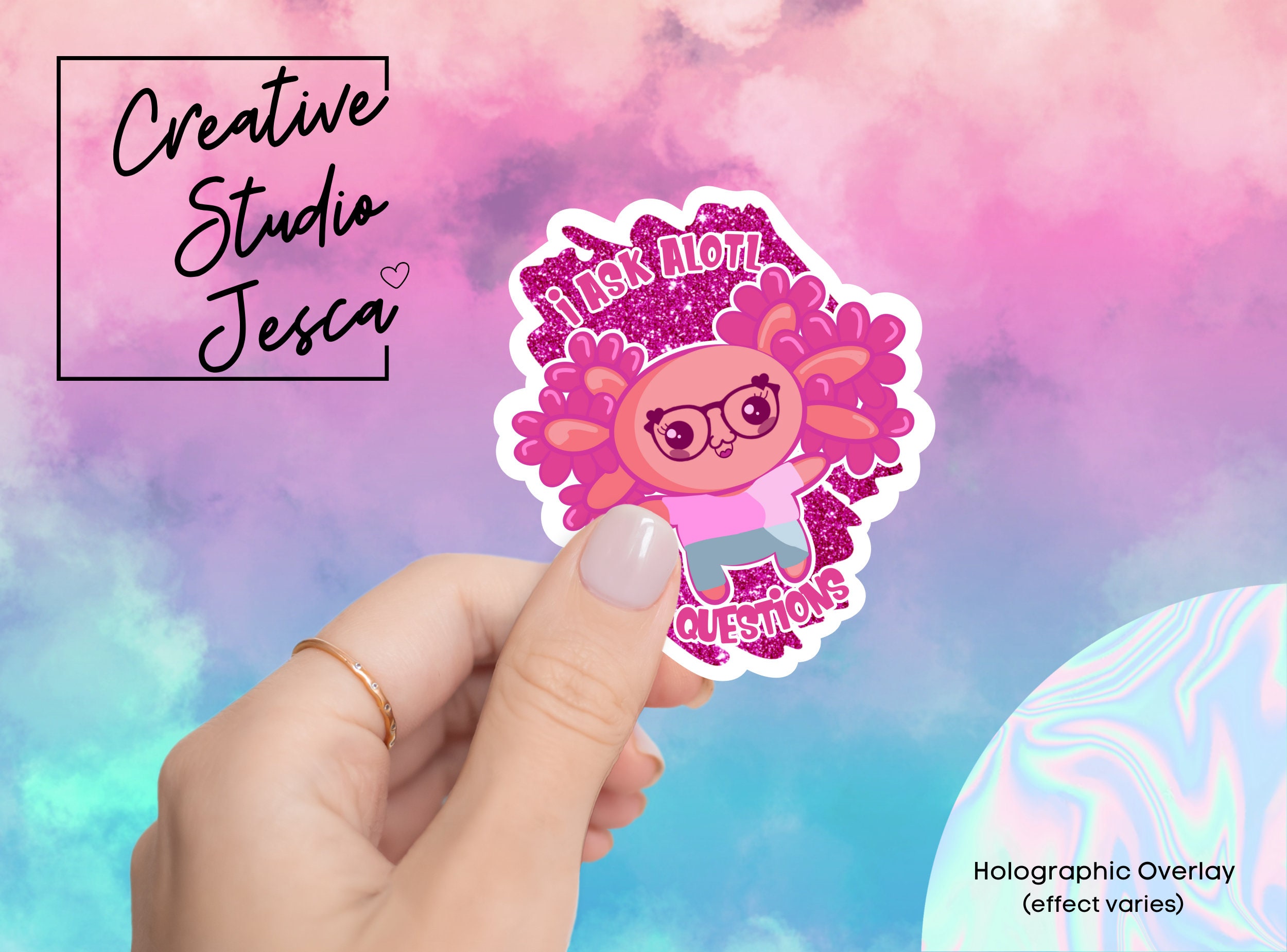 Axolotl Printable Functional Stickers – Stationery Wonderland