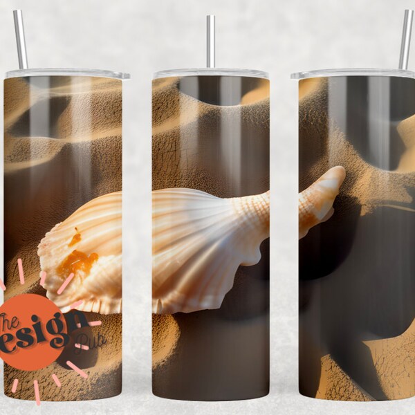 She Sells Sea Shells 20 oz Skinny Tumbler Sublimation Design Digital Download PNG Instant DIGITAL ONLY, Wonderland, Gift