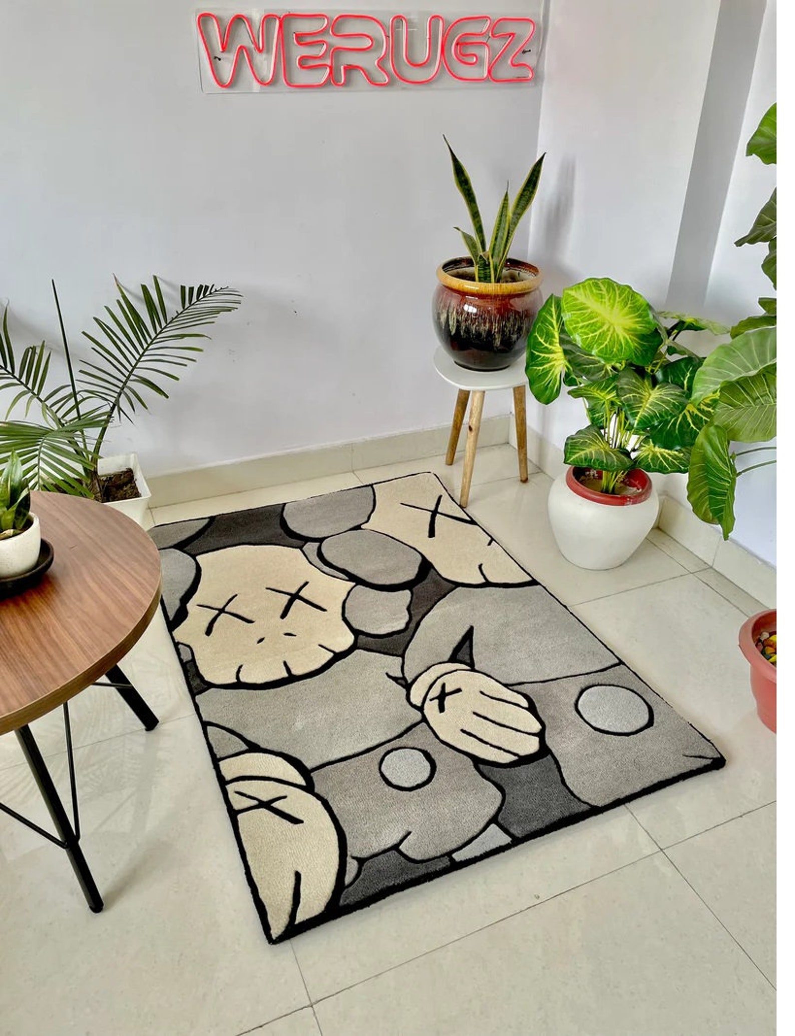 Hypebeast Rug Desin Custom Kaws Rug Outdoor Mat Non Slip Etsy