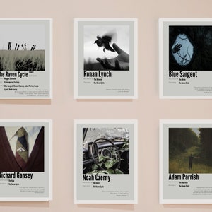 The Raven Cycle Poster 6pc Bundle
