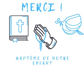 carte pour baptême