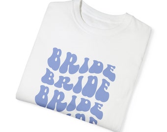Custom Retro Bridal Party Shirt, bridal tshirt, bride shirt, engaged shirt, engaged era, bridal era, Groovy Bachelorette Party Tee