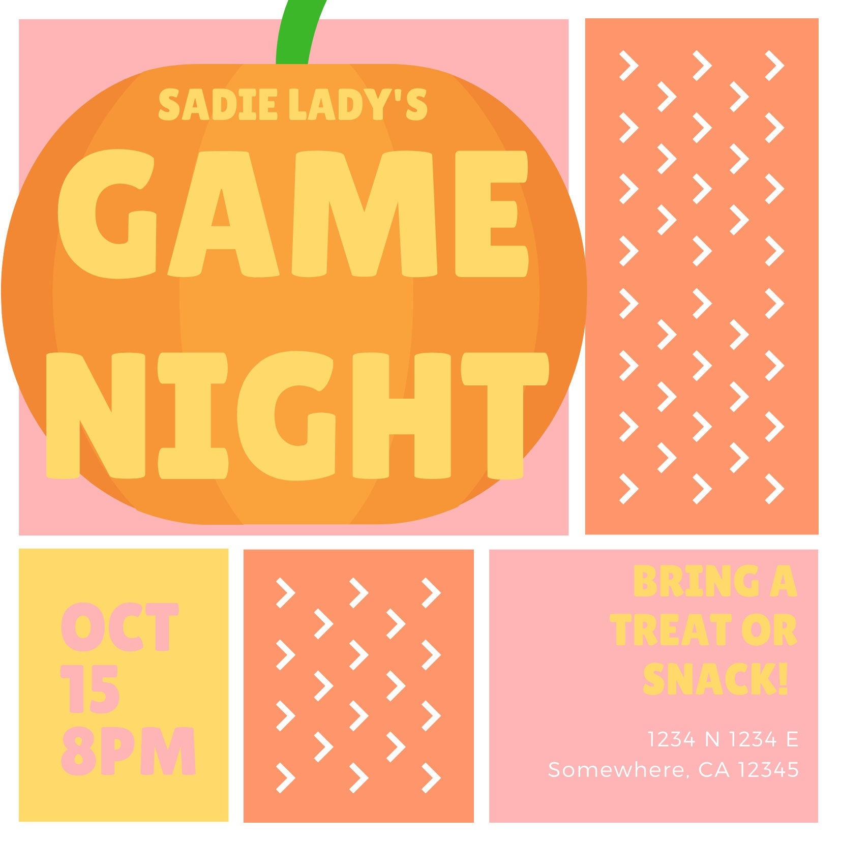 Editable Halloween Game Night Evite Party Invite Phone Etsy
